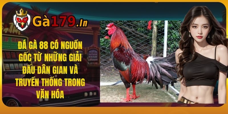 Đá gà 88 có nguồn gốc từ những giải đấu dân gian và truyền thống trong văn hóa