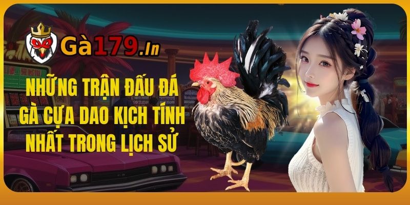 Những trận đấu đá gà cựa dao kịch tính nhất trong lịch sử